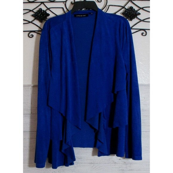 Briggs New York Sweaters - Briggs New York Women's Cardigan Size XL Blue Long Sleeve